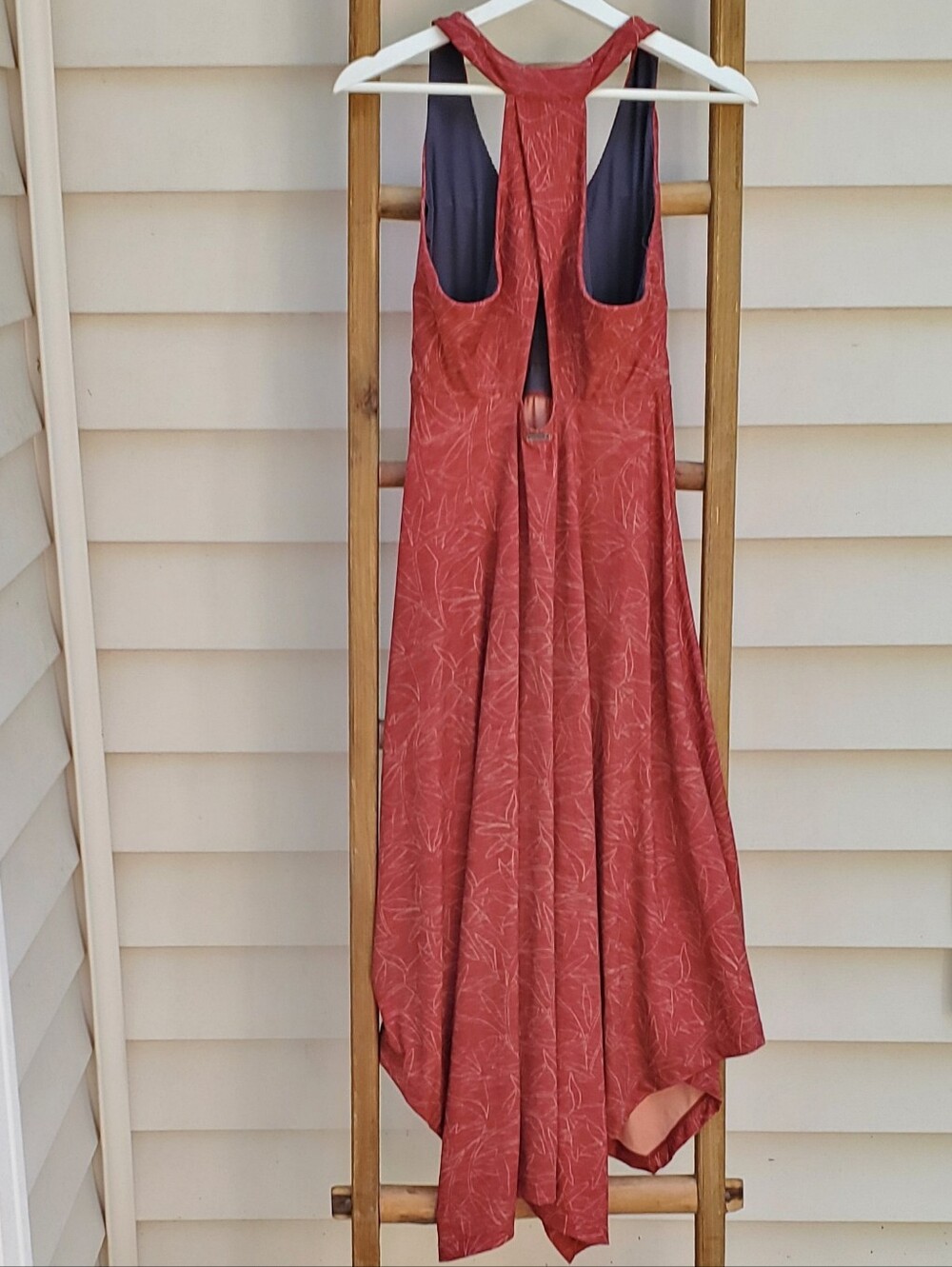 Prana Midi Asymmetric Sleeveless Dress Size M - Picture 3 of 5
